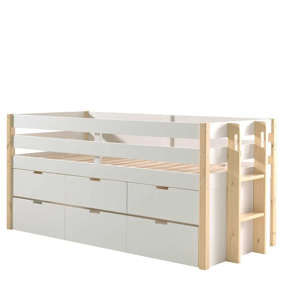 Kinder Wohnen Halbhohes Kinderbett als Kojenbett - Sharky