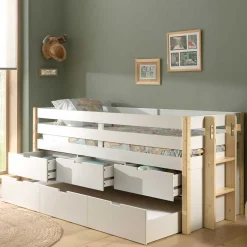 Kinder Wohnen Halbhohes Kinderbett als Kojenbett - Sharky