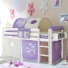 Wohnen Halbhohes Kinderbett Safira im Prinzessin Design