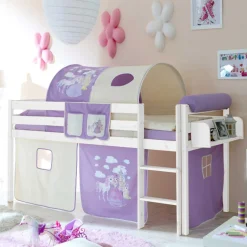 Wohnen Halbhohes Kinderbett Safira im Prinzessin Design