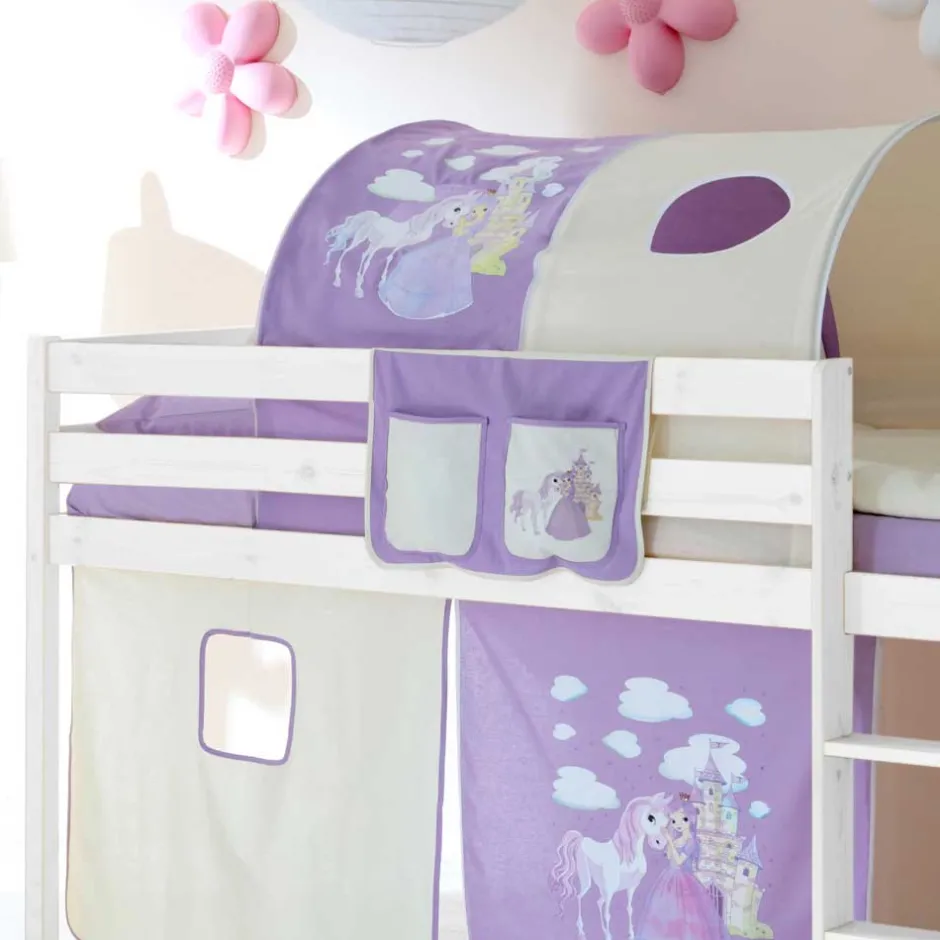 Wohnen Halbhohes Kinderbett Safira im Prinzessin Design