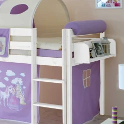 Wohnen Halbhohes Kinderbett Safira im Prinzessin Design