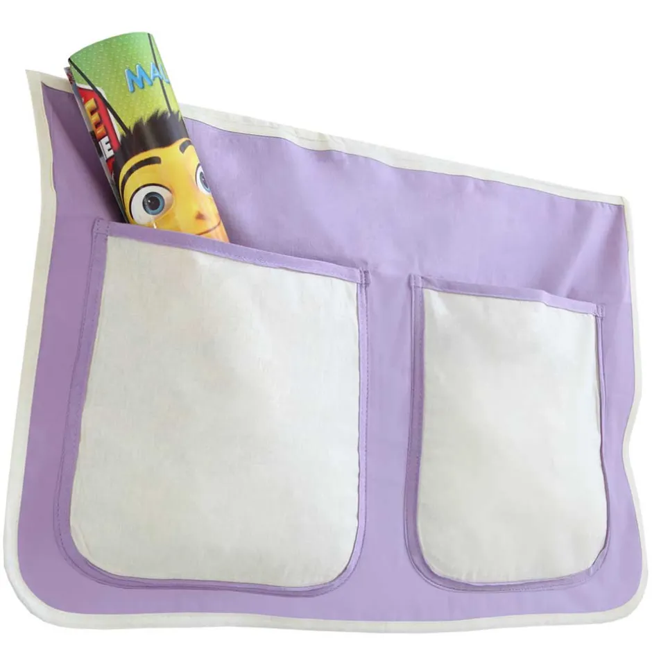 Kinder Wohnen Halbhohes Massivholzbett für Kinder aus Kiefer - Aront