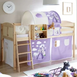 Halbhohes Prinzessinbett in Lila - Omarai^Wohnen Outlet