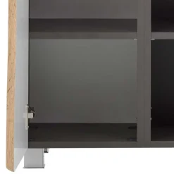 Halboffener Badschrank in Wildeiche Optik - Breznia^Wohnen Outlet