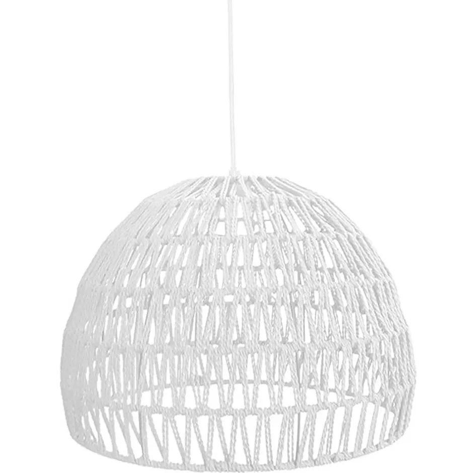 Halbrunde Hängelampe im Scandi Style in Weiß - Biatrore^Wohnen Discount