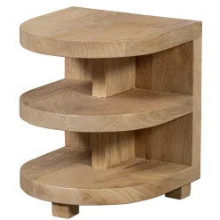 Wohnen Halbrunder Beistelltisch im Skandi Design - Fuxiata