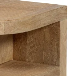 Wohnen Halbrunder Beistelltisch im Skandi Design - Fuxiata