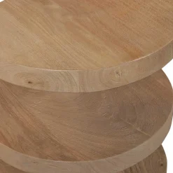 Wohnen Halbrunder Beistelltisch im Skandi Design - Fuxiata