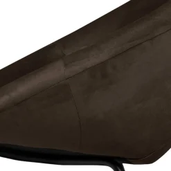 Halbrunder Cocktailsessel in Anthrazit Samt - Savuta^Wohnen