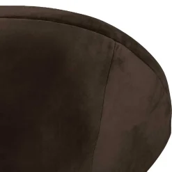 Halbrunder Cocktailsessel in Anthrazit Samt - Savuta^Wohnen