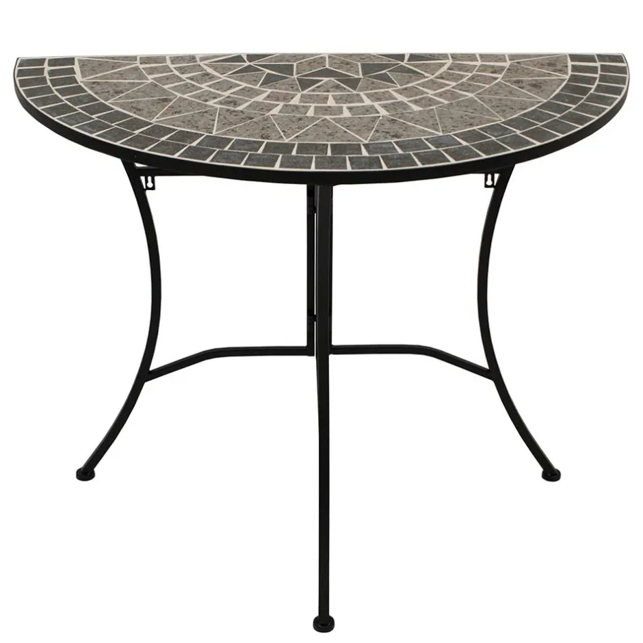 Halbrunder Wandtisch mit Mosaik - Tasmania^Wohnen Best