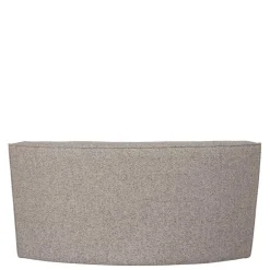 Wohnen Halbrundes Esstisch-Sofa in Beigegrau meliert - William