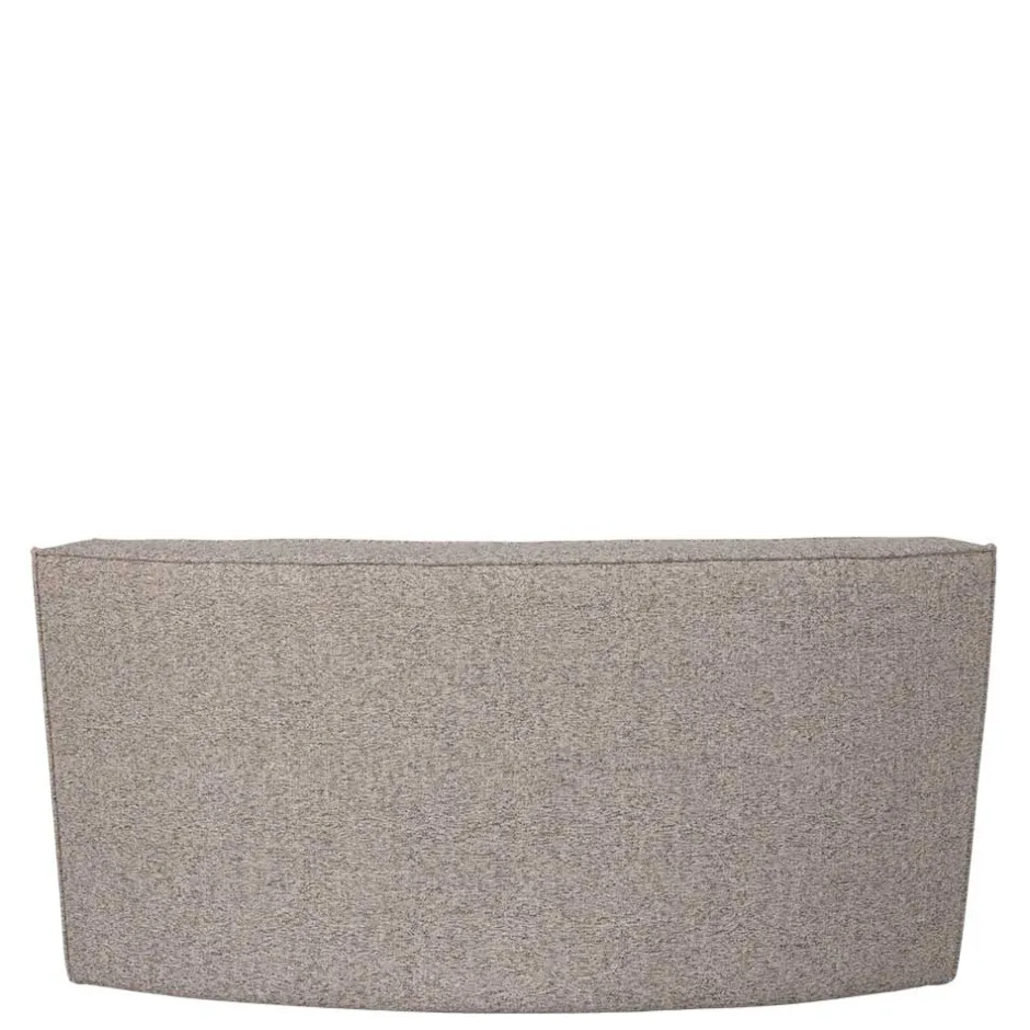 Wohnen Halbrundes Esstisch-Sofa in Beigegrau meliert - William