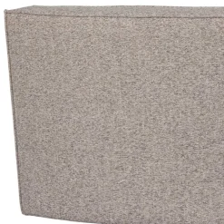 Wohnen Halbrundes Esstisch-Sofa in Beigegrau meliert - William