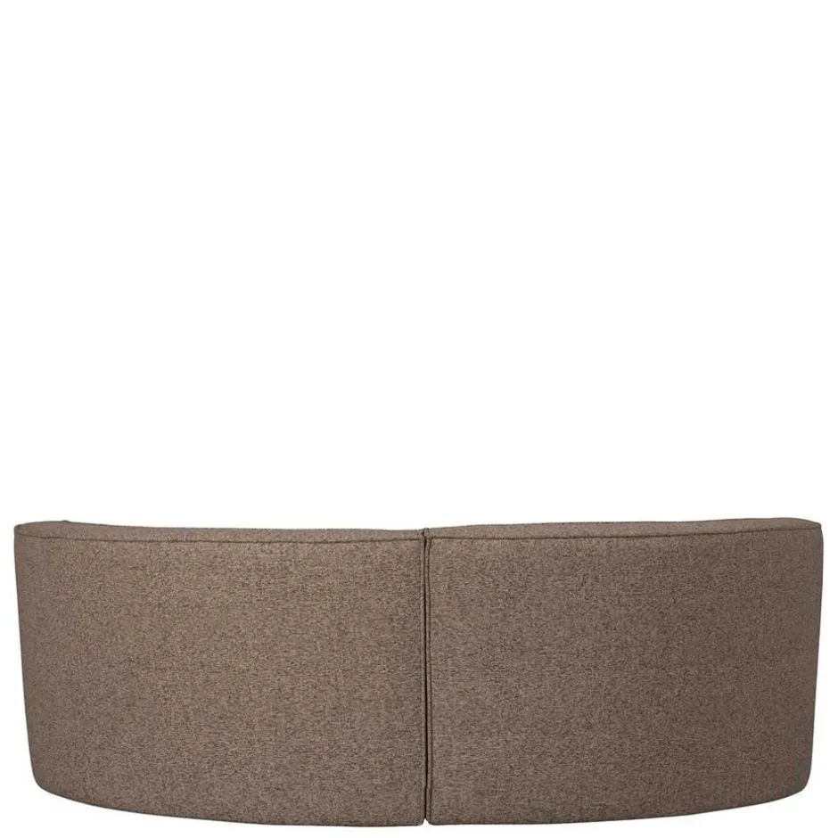 Wohnen Halbrundes Esstisch-Sofa in Dunkelbraun - Sentiagamo