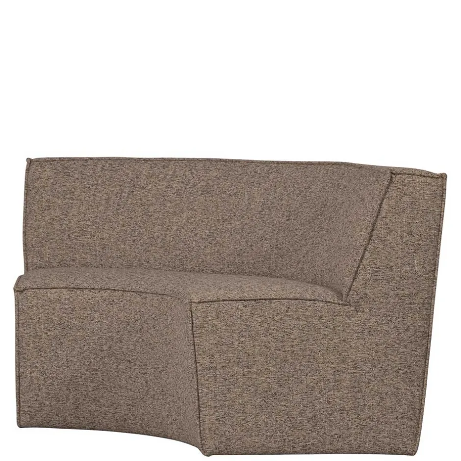 Wohnen Halbrundes Esstischsofa in Dunkelbraun - Sentiagamo