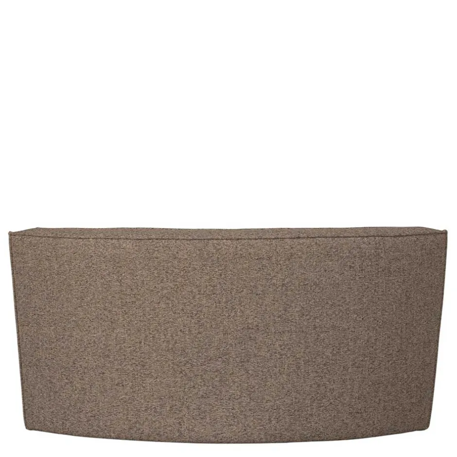 Wohnen Halbrundes Esstischsofa in Dunkelbraun - Sentiagamo