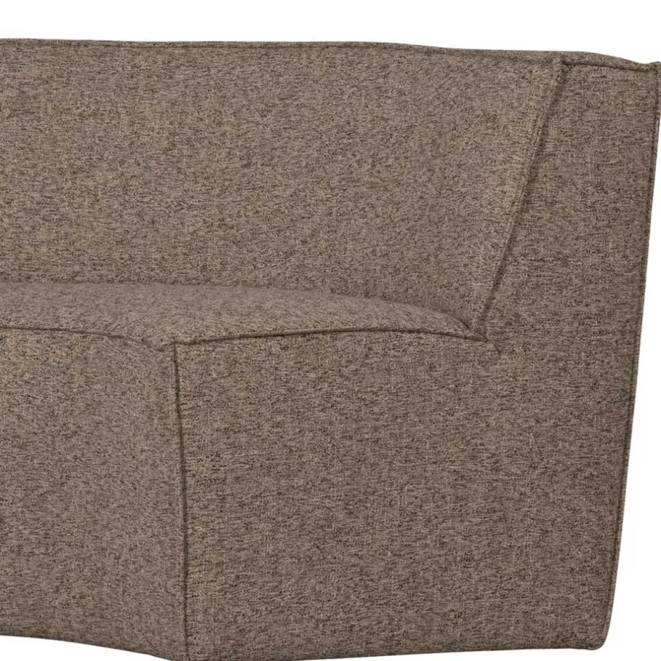 Wohnen Halbrundes Esstischsofa in Dunkelbraun - Sentiagamo