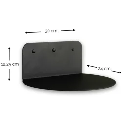 Halbrundes Wandregal in Graugrün - Carlos^Wohnen