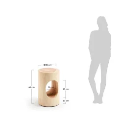 Wohnen Handgearbeiteter Beistelltisch aus Massivholz - Andrew