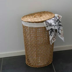 Handgeflochtener Wäschekorb aus Papier Geflecht - Rain^Wohnen Outlet