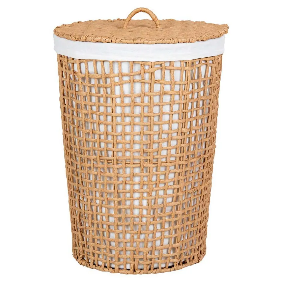 Handgeflochtener Wäschekorb aus Papier Geflecht - Rain^Wohnen Outlet