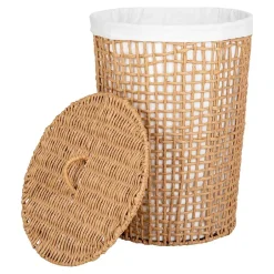 Handgeflochtener Wäschekorb aus Papier Geflecht - Rain^Wohnen Outlet