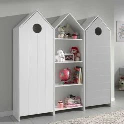 Kinder Wohnen Haus Kleiderschränke & Regal für Kinder - Indefiva (dreiteilig)