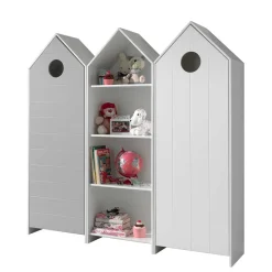 Kinder Wohnen Haus Kleiderschränke & Regal für Kinder - Indefiva (dreiteilig)