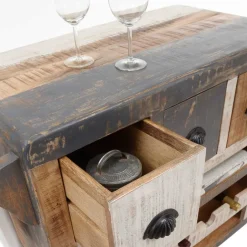 Hausbar Barwagen aus Massivholz mehrfarbig - Faszinata^Wohnen Outlet