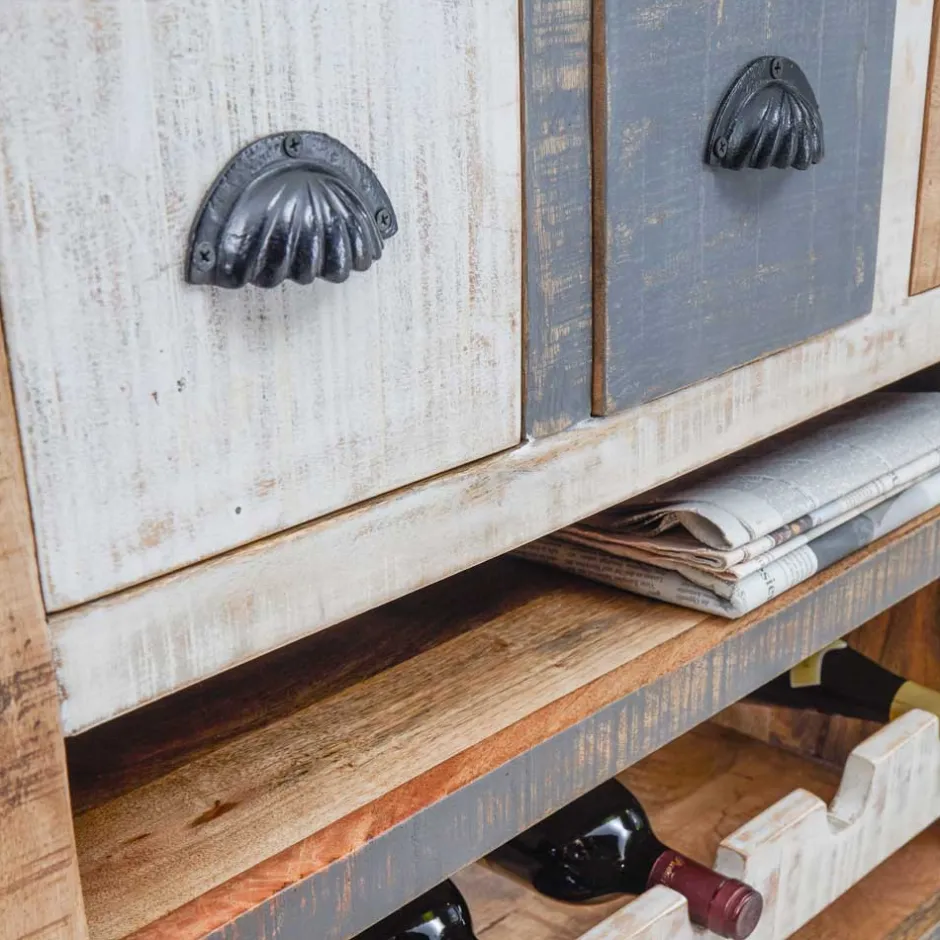 Hausbar Barwagen aus Massivholz mehrfarbig - Faszinata^Wohnen Outlet