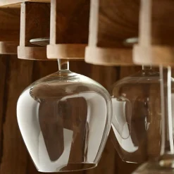 Hausbar im Fass Design aus Mangobaum Holz - Croadiva^Wohnen Outlet