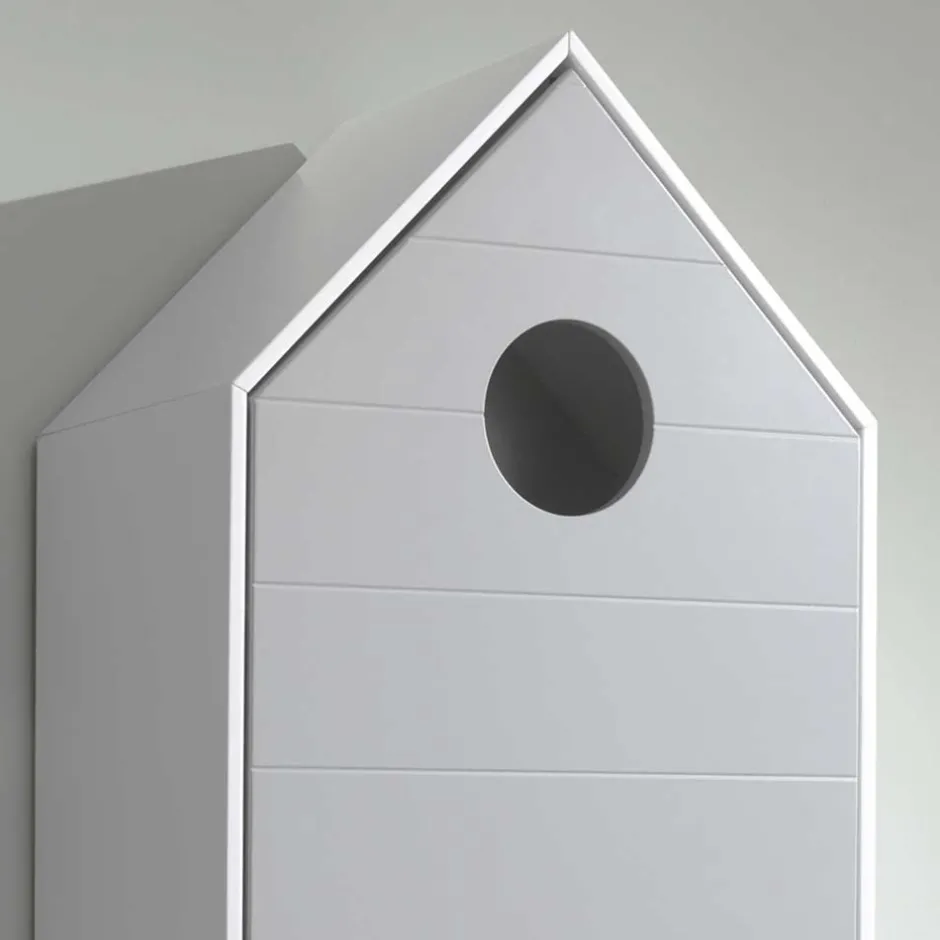 Hausform Kinderschrank in Grau - Indefiva^Wohnen New