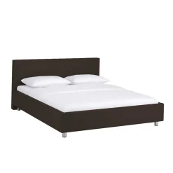 Wohnen Hübsches Polsterbett Kara in Braun