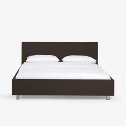 Wohnen Hübsches Polsterbett Kara in Braun