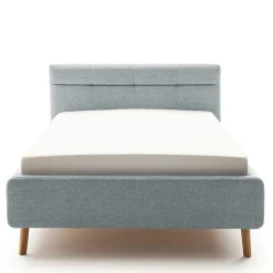 Wohnen Hellblaues Polsterbett mit Bettkasten - Annelie
