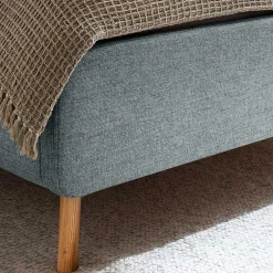 Wohnen Hellblaues Polsterbett mit Bettkasten - Annelie