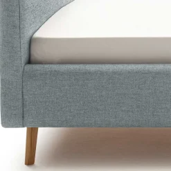 Wohnen Hellblaues Polsterbett mit Bettkasten - Annelie