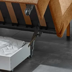 Wohnen Hellbraune Schlafcouch hochwertig - Furciano