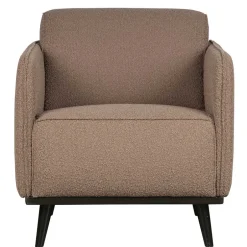 Wohnen Hellbrauner Boucle Sessel mit Federkern - Bratannio