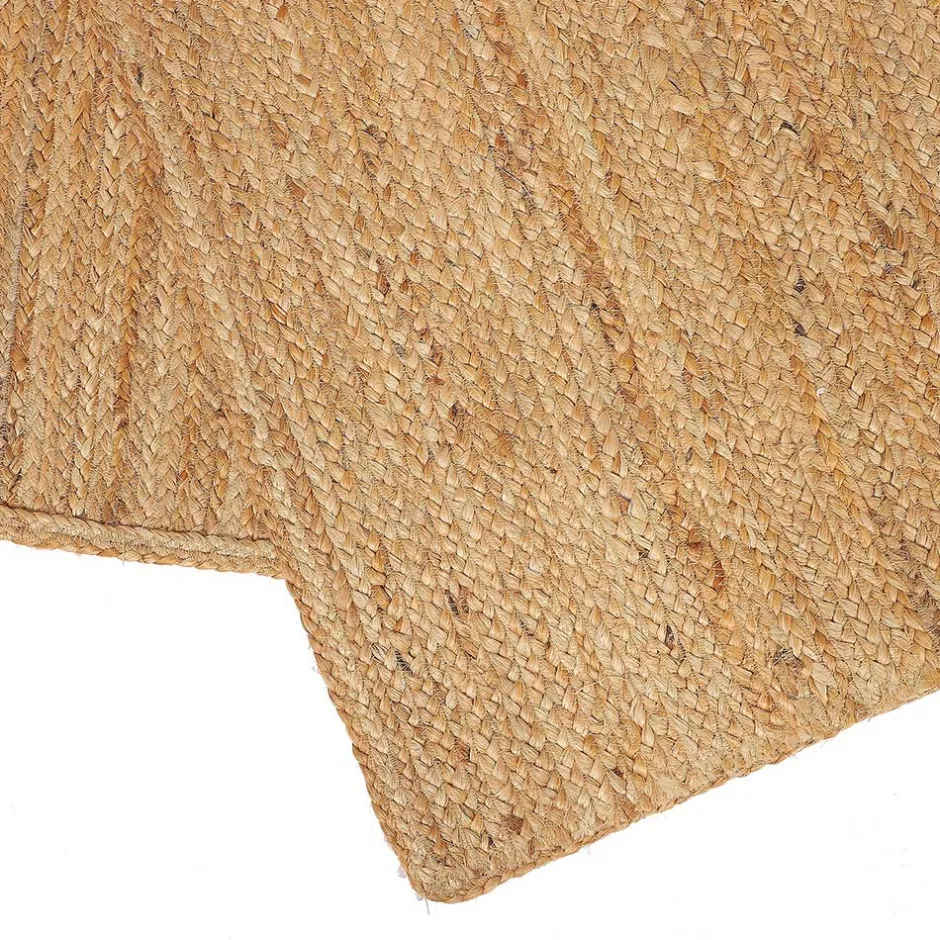 Wohnen Hellbrauner Teppich aus Jute - Cranos