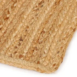 Wohnen Hellbrauner Teppich aus Jute - Cranos