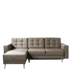 Hellbraunes Ecksofa mit Schlaffunktion - Monja^Wohnen New