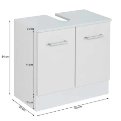 Helle Badmöbel als Set in Grau Front - Girios (vierteilig)^Wohnen Hot