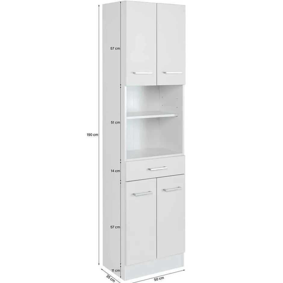 Helle Badmöbel als Set in Grau Front - Girios (vierteilig)^Wohnen Hot