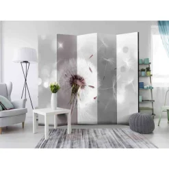 Heller Leinwand-Paravent Pusteblume - Artjes^Wohnen Online