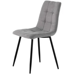 Hellgraue Esszimmerstühle modern - Bogor (4er Set)^Wohnen Clearance