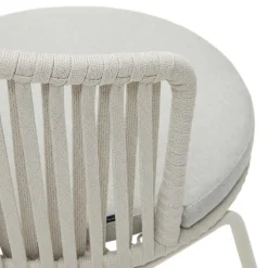 Hellgraue Gartenstühle aus Kordel - Larosca (4er Set)^Wohnen New