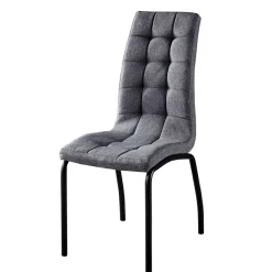 Hellgraue Polsterstühle aus Webstoff - Janny (2er Set)^Wohnen Sale